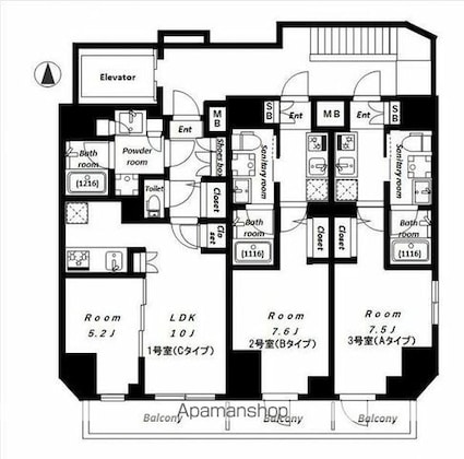 ａｎｉｍｏ　ｋｕｄａｎ[1K/25.5m2]の間取図