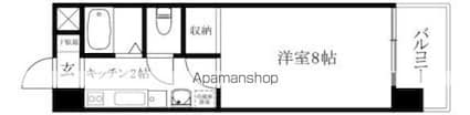 メゾン中村３[1K/23.1m2]の間取図