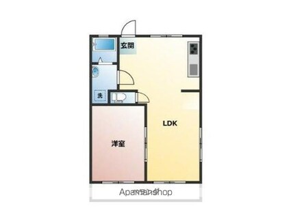 東京都立川市富士見町７丁目[1LDK/39.66m2]の間取図
