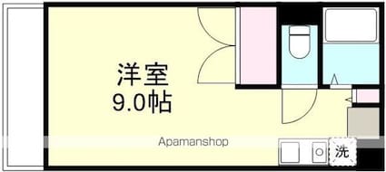 エスポワール中庄[1K/22.86m2]の間取図