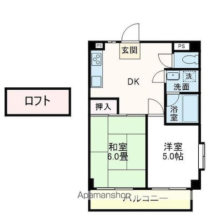 ＭＡＮＳＩＯＮ　ＳＡＴＯ[2DK/43.69m2]の間取図