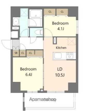 ＳーＲＥＳＩＤＥＮＣＥ板橋大山ｂｒｉｍ[2LDK/50.65m2]の間取図