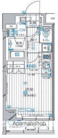 【新宿区下落合のマンションの間取り】