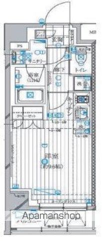 新宿区下落合のマンションの間取り