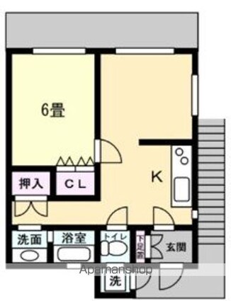 コスモ小林[1LDK/38m2]の間取図