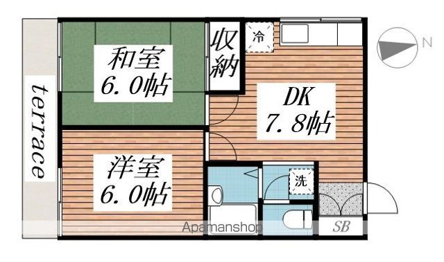 ローズハイムの間取り写真