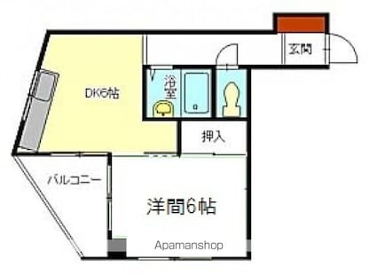 ＮＫビル[1DK/31.36m2]の間取図