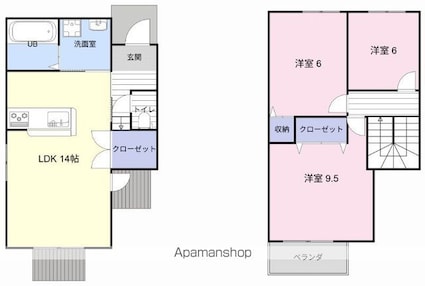 本堅田戸建[3LDK/77.85m2]の間取図