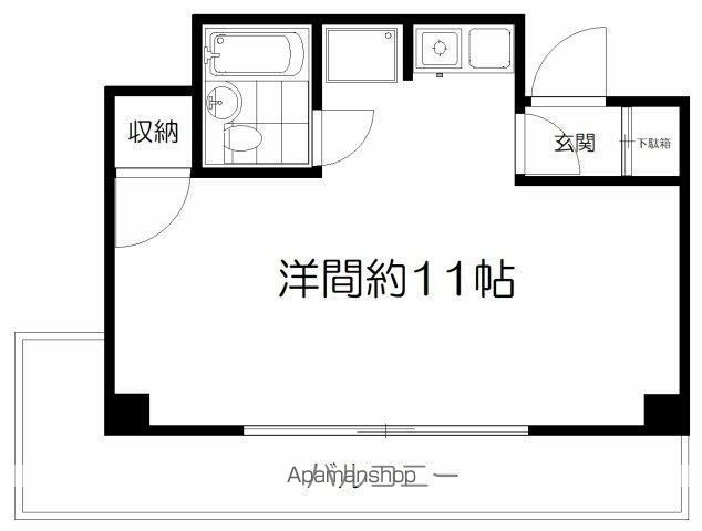 総武・中央緩行線 三鷹駅 徒歩7分 6階建 築39年の間取り写真