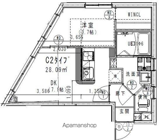 【ＪＶＣ　ＲＥＳＩＤＥＮＣＥ　ＯＪＩの間取り】