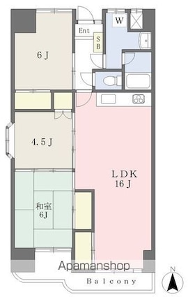 道後プラムヒルズ[3LDK/71.28m2]の間取図