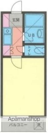 東京都杉並区天沼２丁目[1K/16.16m2]の間取図
