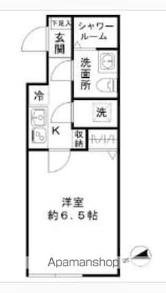 ＰＡＳＥＯ下北沢[1K/21.76m2]の間取図
