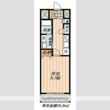 Ｃａｓｔｌｅ　Ｈｉｌｌｓ　柳ケ瀬[1K/33m2]の間取図