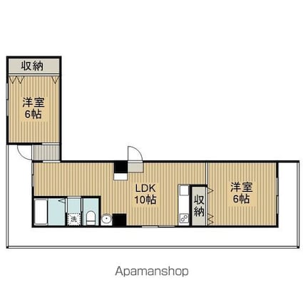 東京都杉並区堀ノ内３丁目[2LDK/51.09m2]の間取図
