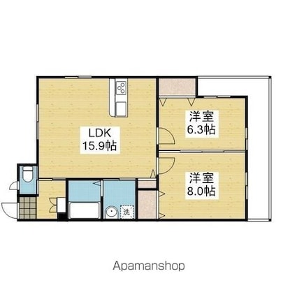ＭＨＴ星岡[2LDK/67.99m2]の間取図