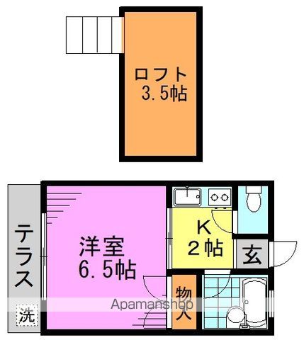 第二山崎ハイツの間取り写真