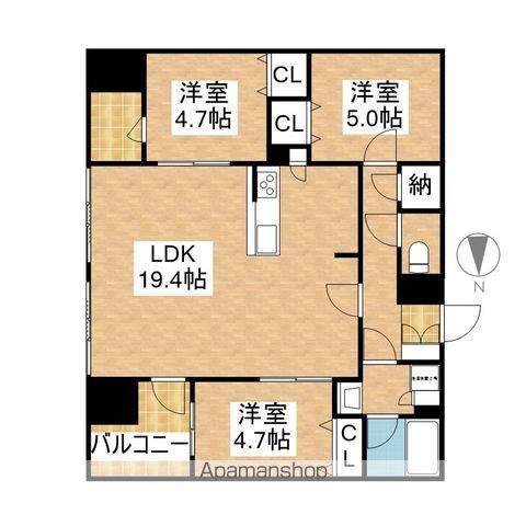 SーRESIDENCE千種BELVIA TOWER(べルヴィアタの間取り写真