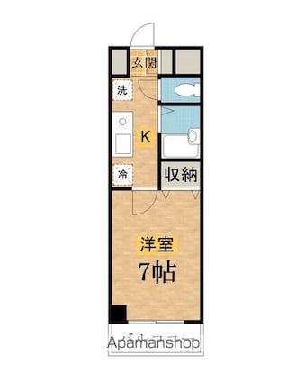Ｓｉｌｋ　Ａｖｅｎｕｅ[1K/22.27m2]の間取図