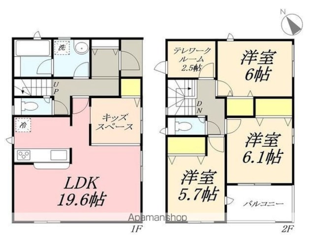 和歌山県和歌山市加納[3SLDK/98.4m2]の間取図