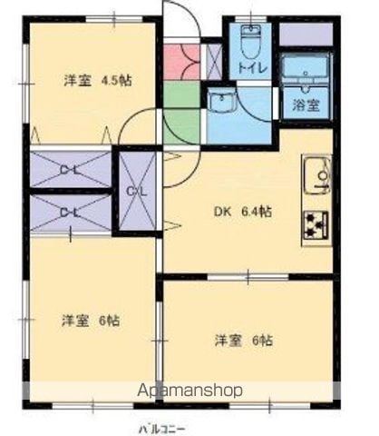 SKハイツ芝新町の間取り写真