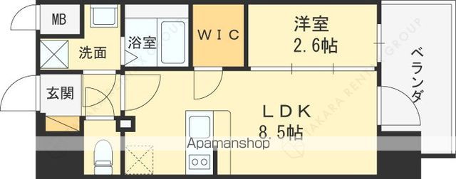 ARTIZA都島の間取り写真