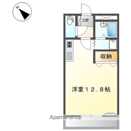 ウルル２１[1R/29.7m2]の間取図