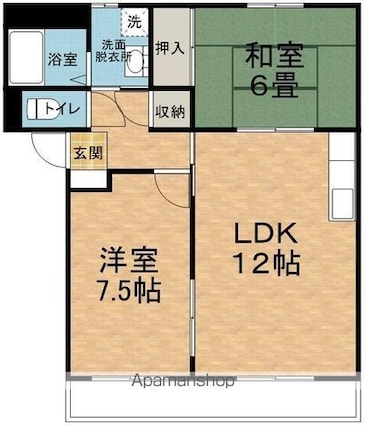 ＲＥＳＩＤＥＮＣＥ筒井[2LDK/56.26m2]の間取図