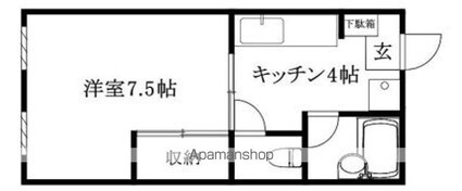 オックスフォードサーカス西一万[1K/21m2]の間取図