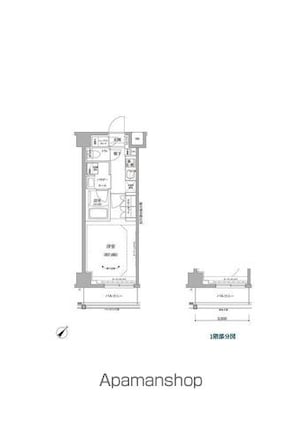 ＲＥＬＵＸＩＡ北赤羽[1K/25.5m2]の間取図