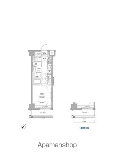 ＲＥＬＵＸＩＡ北赤羽[1K/25.5m2]の間取図