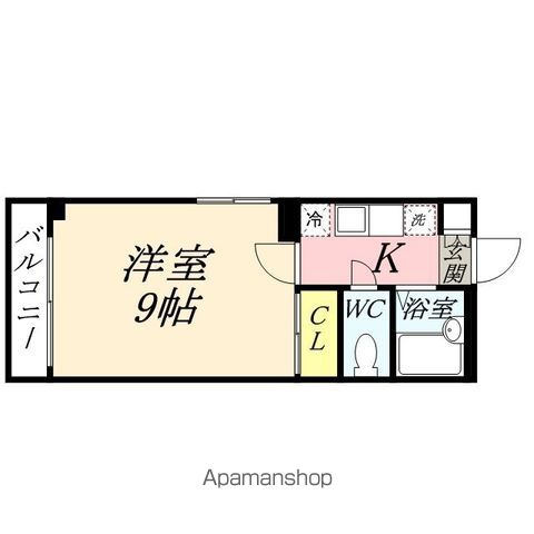 ビッグバーンズマンション清輝橋の間取り写真