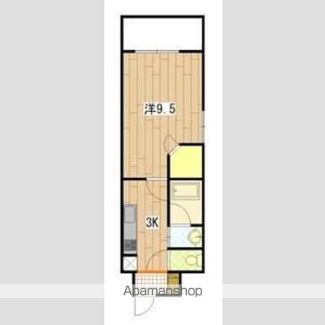 ウイング宝町フォース[1K/27.11m2]の間取図