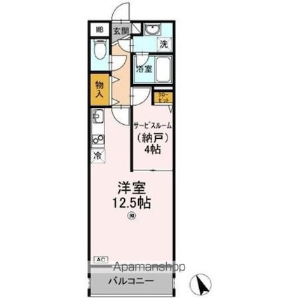 ＢーＯＮＥ[1R/41.1m2]の間取図
