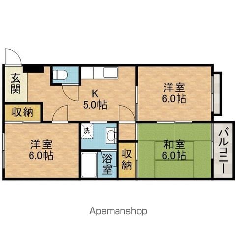 春日マンションの間取り写真
