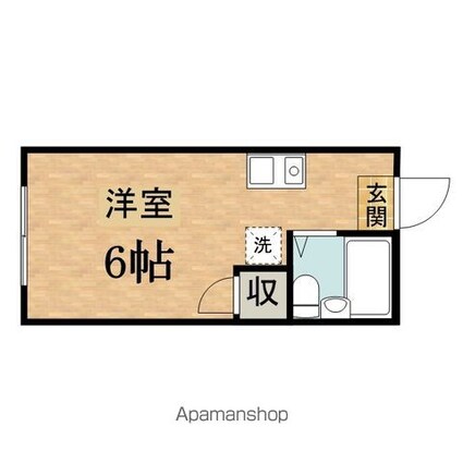 メゾンドプレーヌ[1R/17.39m2]の間取図