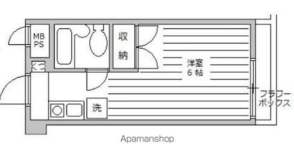 東京都目黒区駒場３丁目[1R/17.12m2]の間取図