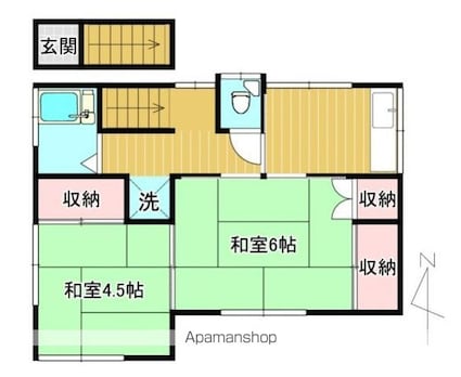 第一キャッスル[2K/33m2]の間取図