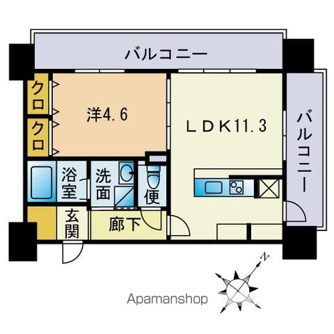 ビエラコート博多駅前の間取り写真
