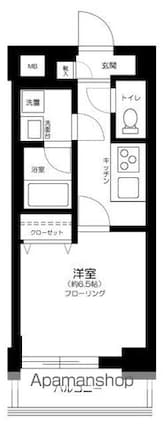 ＡＬＩＶＩＯ西落合[1K/25.18m2]の間取図