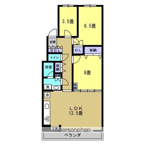 リアライズ柏IIの間取り写真