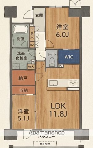 シャリエ和歌山大学前ヴェリテの間取り写真