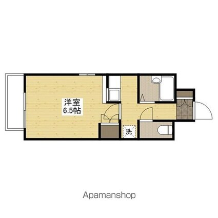 エステートベネフィット５フルタ[1K/20.65m2]の間取図