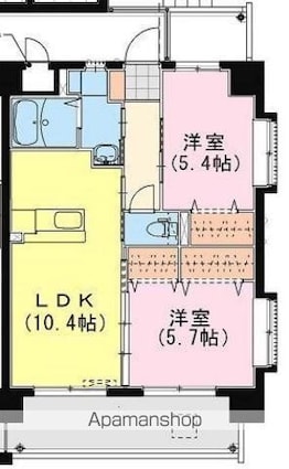 Ｓｋｙ　ＤｅｓｉｇｎⅢ[2LDK/51.66m2]の間取図