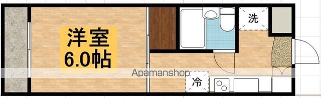 東京都立川市錦町３丁目[1K/20.5m2]の間取図