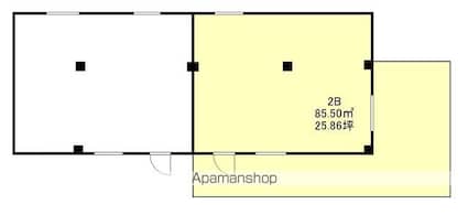 新中通テナント[店舗/85.5m2]の間取図