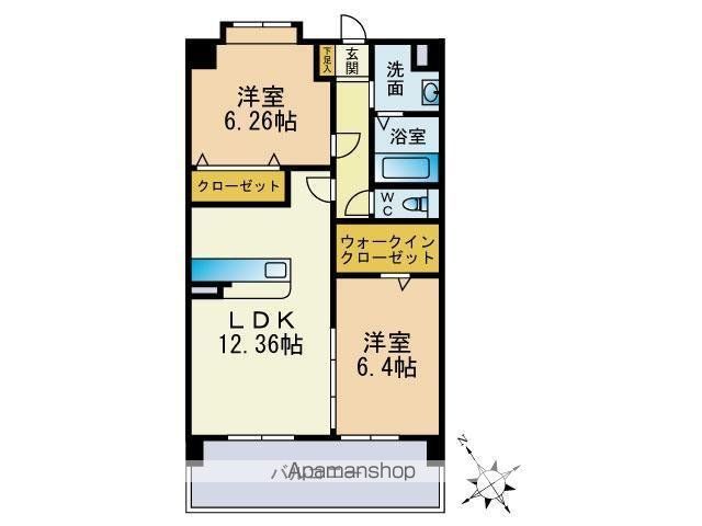 スカイシャトレ曰佐の間取り写真