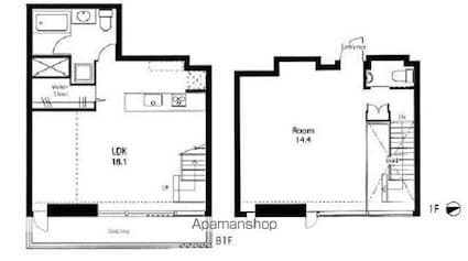 Ｖｉｌｌａ　Ｒｏｎｄｏ[1LDK/68.1m2]の間取図