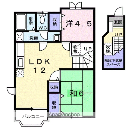 サンモール・エル[2LDK/58.53m2]の間取図