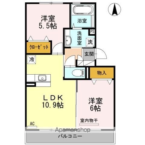 リアン トゥールの間取り写真
